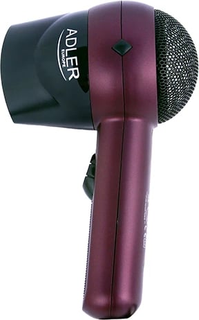 Tharëse flokësh, Adler, AD 2247, 1400 W, 2 nivele fuqie, me koncentrator, prizë Type C, burgundy/black