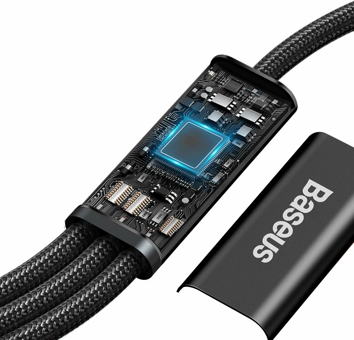 Kabllo 3-në-1 Baseus Rapid Series CAMLT-SC01, 1.5m, e zezë Kabllo 3-në-1 Baseus Rapid Series CAMLT-SC01, 1.5m, e zezë