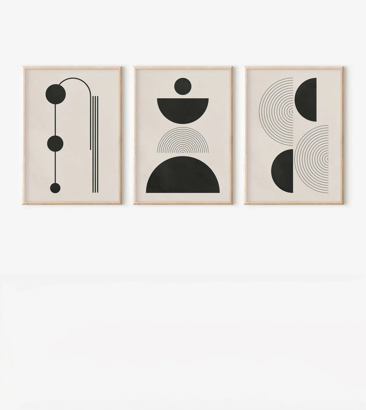 Pikturë dekorative me kornizë (3 copë), Wallity, 3Dartsohoset83