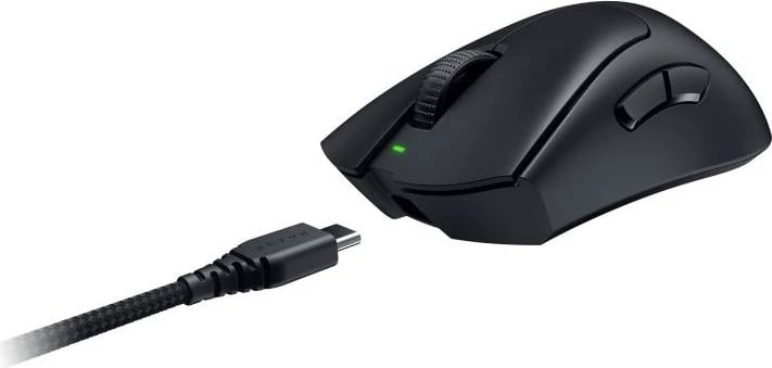 Maus Razer DeathAdder V3 Pro RZ01-04630100-R3G1 wireless USB Type-C me butona të programueshëm, e zezë