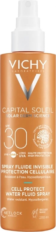 Spray për diell Vichy Capital Soleil Invisible Fluid SPF30, 200ml