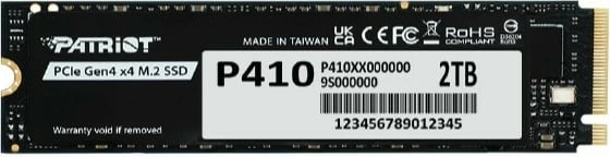 SSD M.2 NVMe PCIe Gen4 x4 Patriot P410 2TB 2280 5000/4500MB/s e zezë