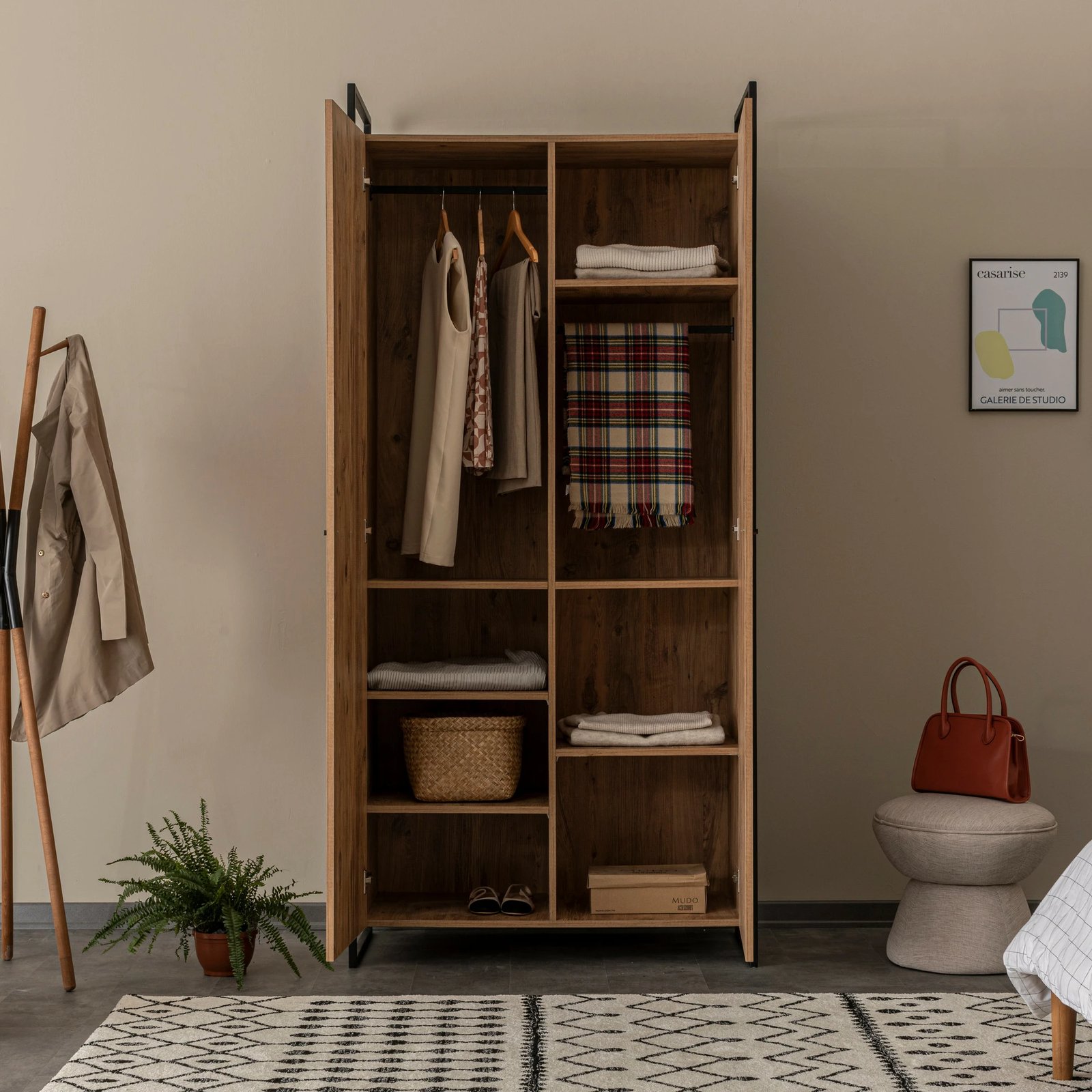 Dollap Hanah Home Dynamic Takım, ngjyrë Atlantic Pine, 2 pjesë