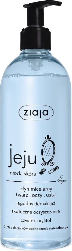 Ujë micelar për femra Ziaja Jeju, 390ml
