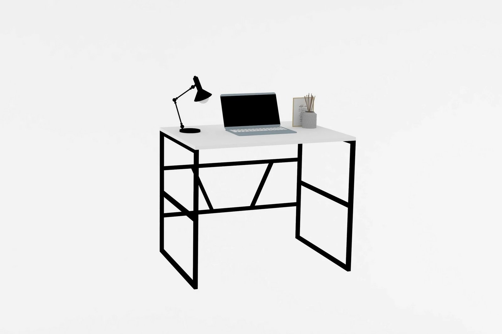 Tavolinë studimi Hanah Home, Monea, e bardhë