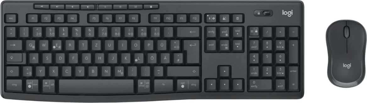 Set maus dhe tastierë Logitech MK370 Business 920-012065, layout gjerman, madhësi standarde, e zezë