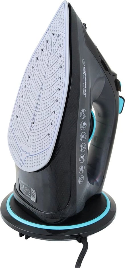 Hekur me avull Esperanza EHI010, 2600 W, pllaka qeramike, zi/gri