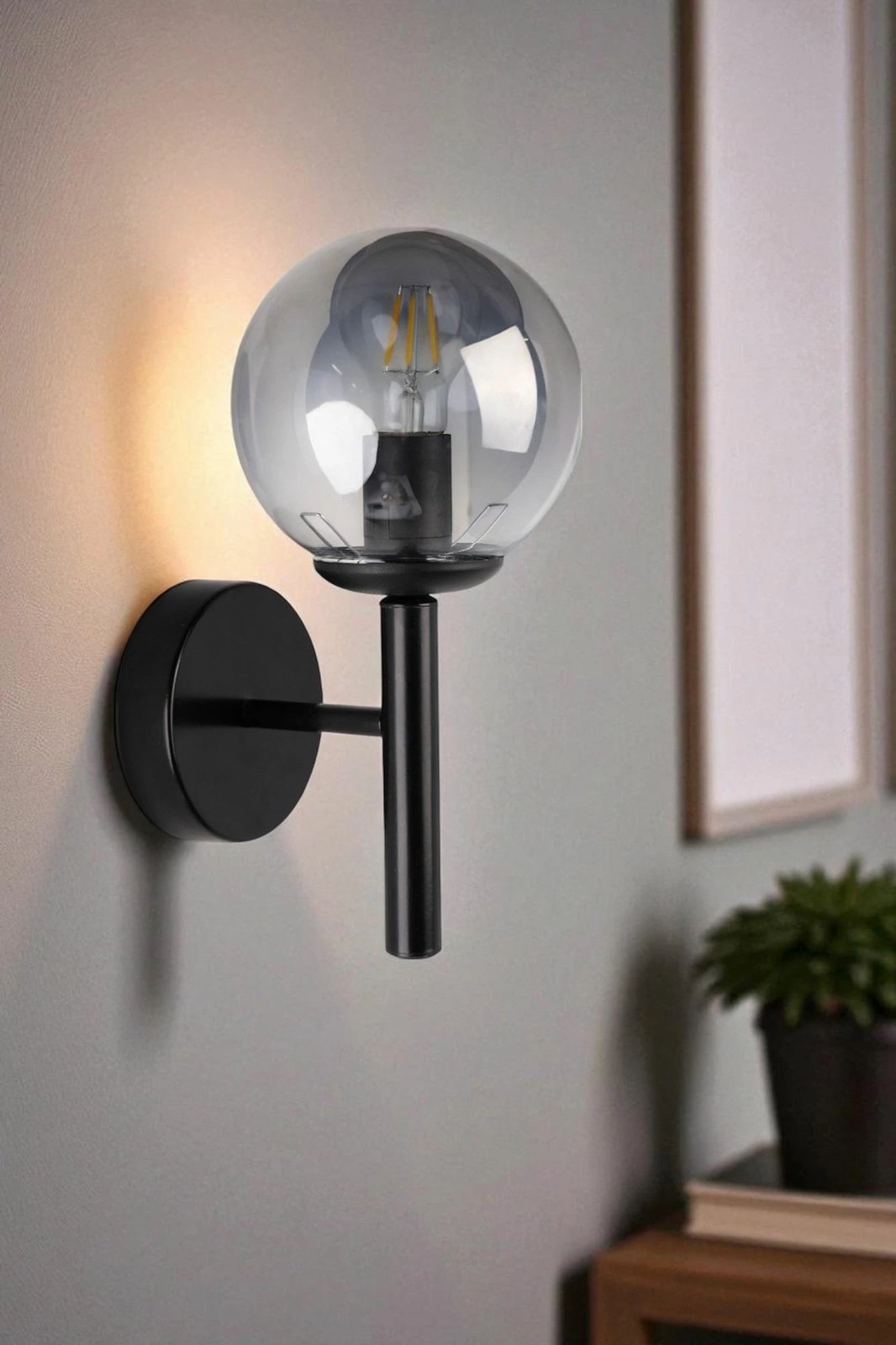 Llambë muri Opviq, 8980-1A, gri dhe e zezë