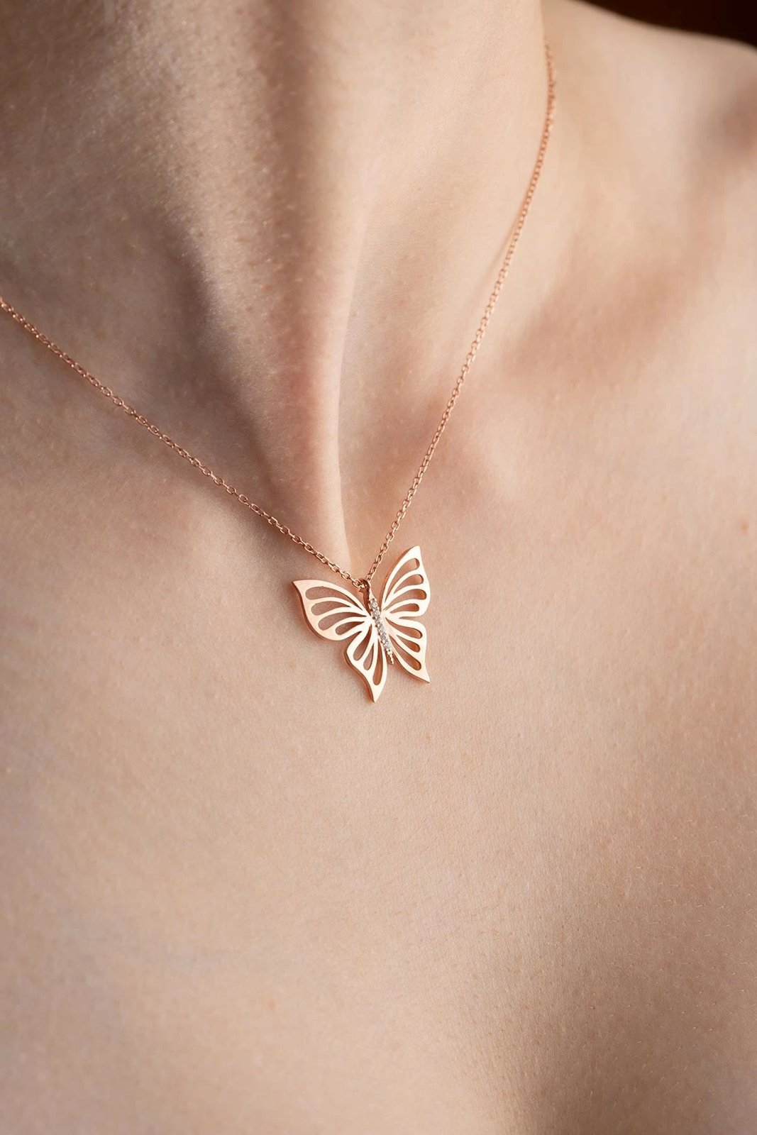 Varëse argjendi e hollë, ngjyrë rozë, flutur, Jumeon, NRZ999604