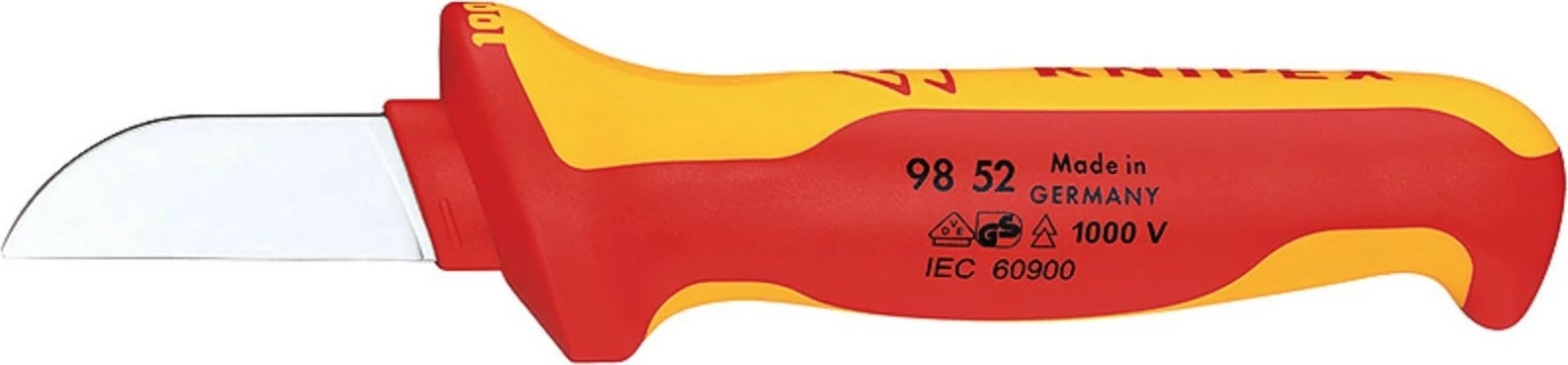 Vegël dore Knipex 98 52, 190mm, teh çeliku inoks, portokalli/kuqe