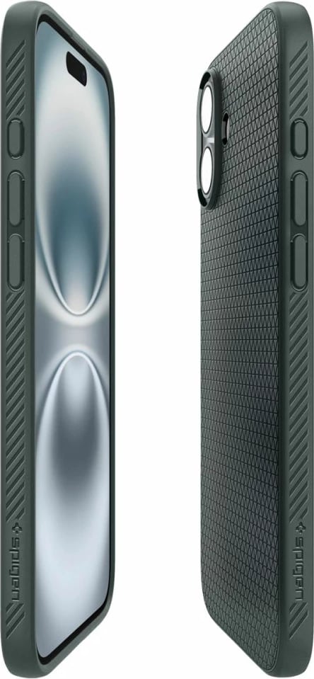 Mbështjellës Spigen Liquid Air për iPhone 16, Gjelbër