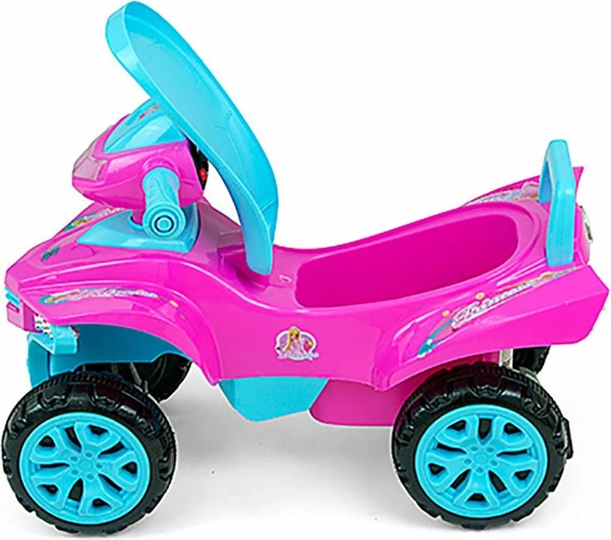 Katërçikël lodër me shtyrje, Milly Mally, Monster, me drita dhe tinguj, 12m+, ngarkesë 25 kg, rozë