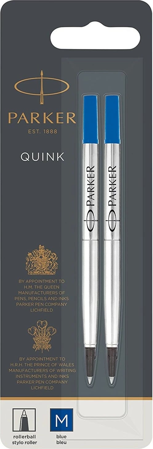 Stilolaps rollerball PARKER 1950327, medium, 2 copë, kaltër/argjendtë