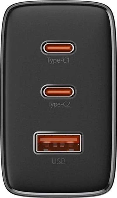 Karikues Baseus OS-Cube Pro, 2xUSB-C + USB, 65W, ngjyrë e zezë