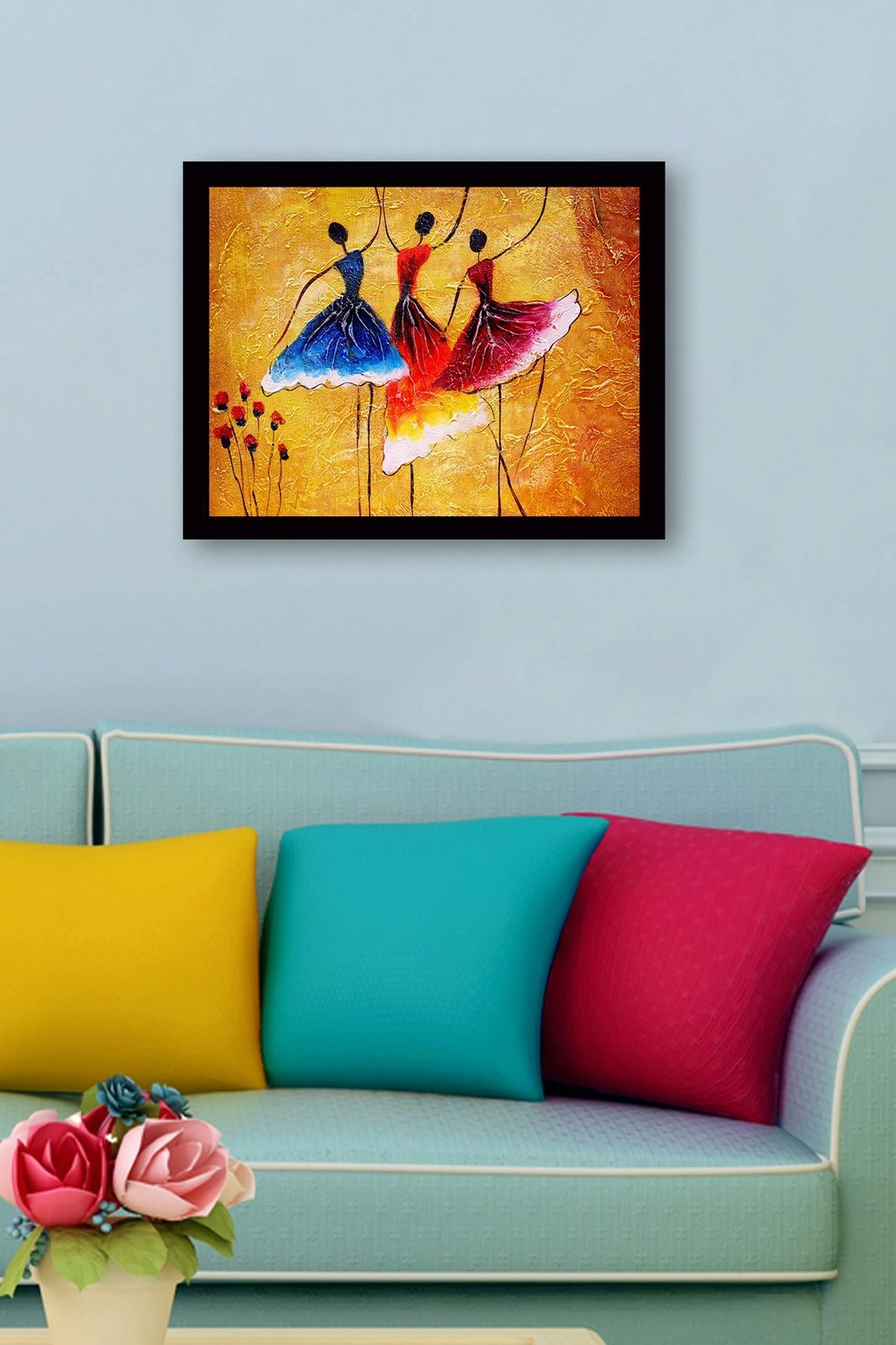 Pikturë dekorative me kornizë, MDF, shumëngjyrëshe, SC0976, 41x56cm