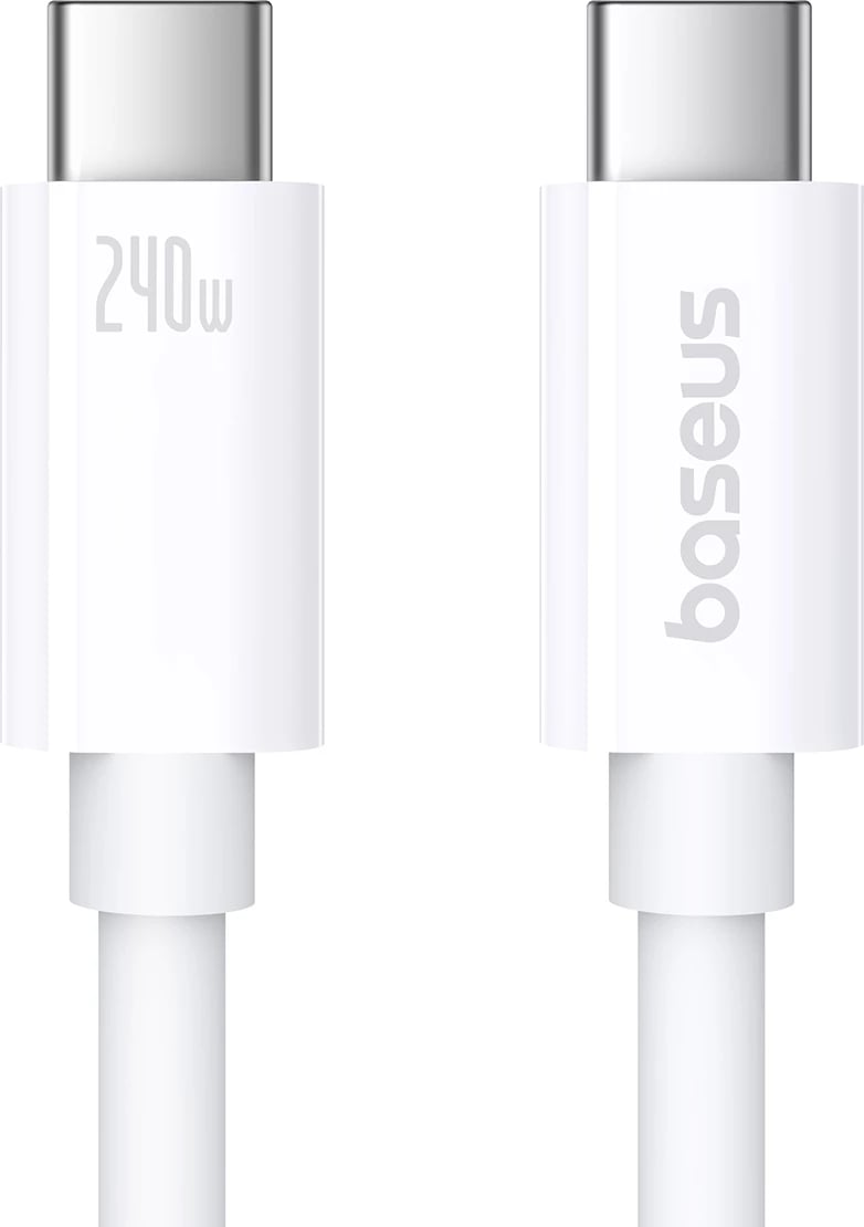 Kabllo USB-C/USB-C Baseus Superior 2 CB000066, 1.8m, 240W, e bardhë
