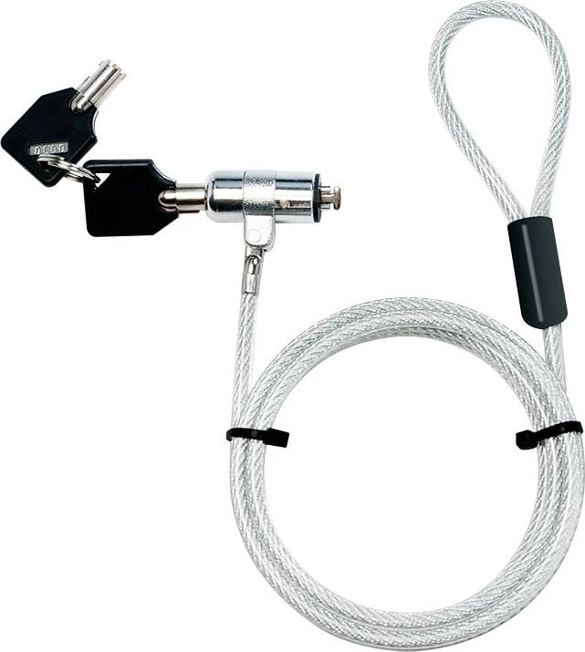 Kabllo sigurie LogiLink NBS009 me kyç, 1.8m, Argjendtë