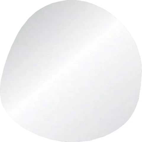 Pasqyrë dekorative Soul, formë abstrakte, MDF, 30x30cm