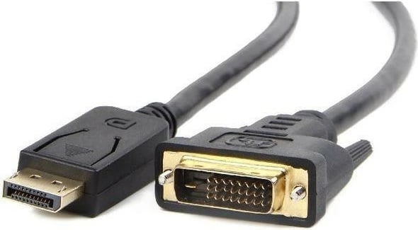 Kabllo Gembird CC-DPM-DVIM-3M, DisplayPort (M) në DVI-D (24+1), 3 metra, e zezë