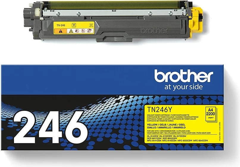 Toner Brother TN-246Y, origjinal, 2200 faqe, verdhë Toner Brother TN-246Y, origjinal, 2200 faqe, verdhë