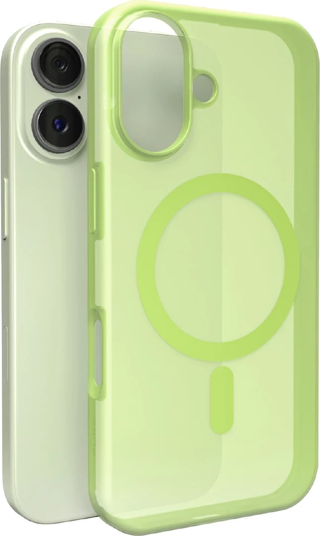 Mbështjellës Puro Daylight për iPhone 17, MagSafe, gjysmë-transparent, i gjelbër