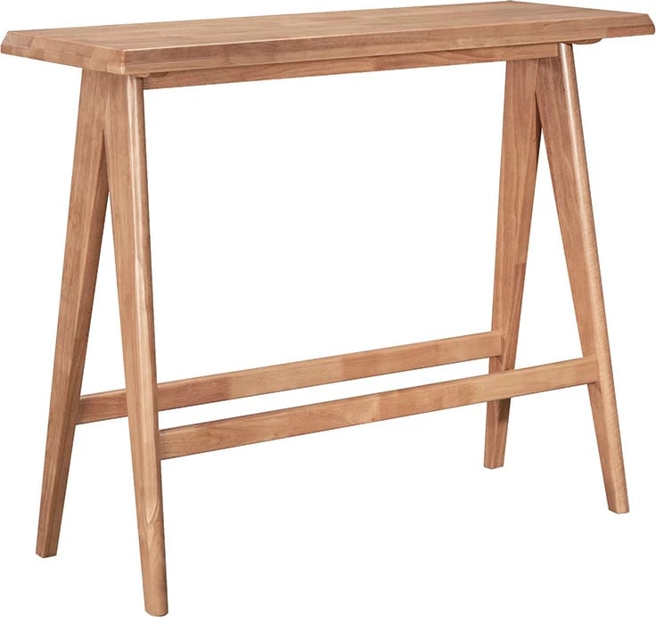 Tavolinë me karrige Winslow I set 5 copë, druri gome, ngjyrë arre e lehtë, 120x45x100cm