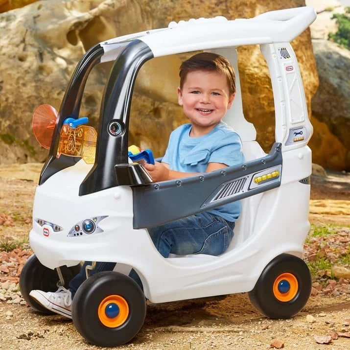 Makine lodër ride-on Little Tikes Cozy Coupe Space Explorer, për fëmijë, e bardhë