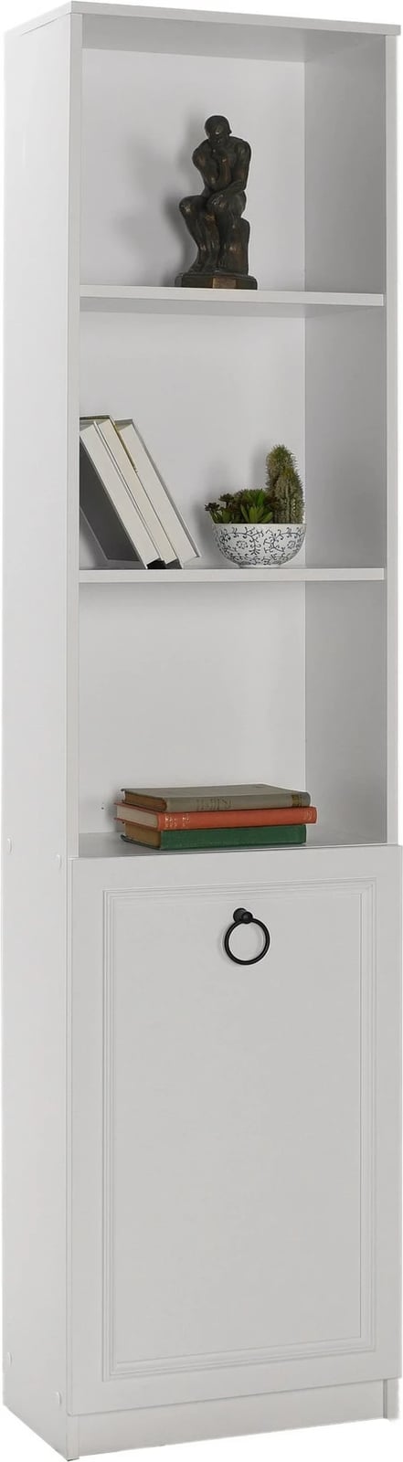 Raft librash Hanah Home, Ktp-1310-Bb-1, ngjyrë e bardhë, 45x185x24 cm