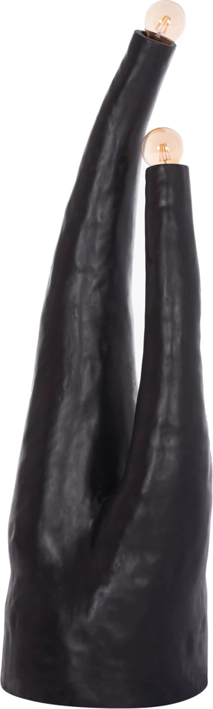 Llambë dyshemeje dekorative TUSKEN, fibër-cement, e zezë, FH4702.01, 50x43x145cm