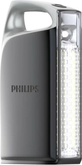 Fener dore, Philips, SFL3402/10, 900 lm, 4000 mAh, USB-C i rikarikueshëm, IP44, grafit
