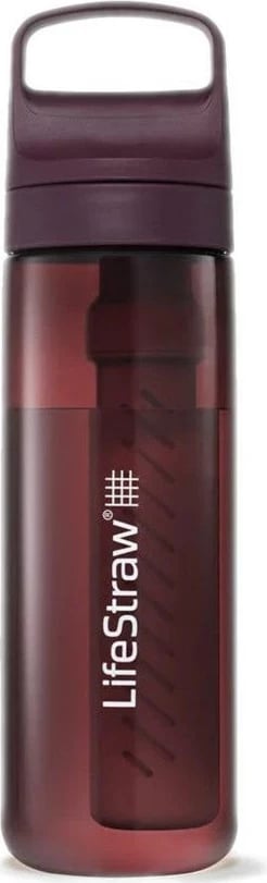Shishe me filtër LifeStraw Go 2.0, 0.65L, Merlot