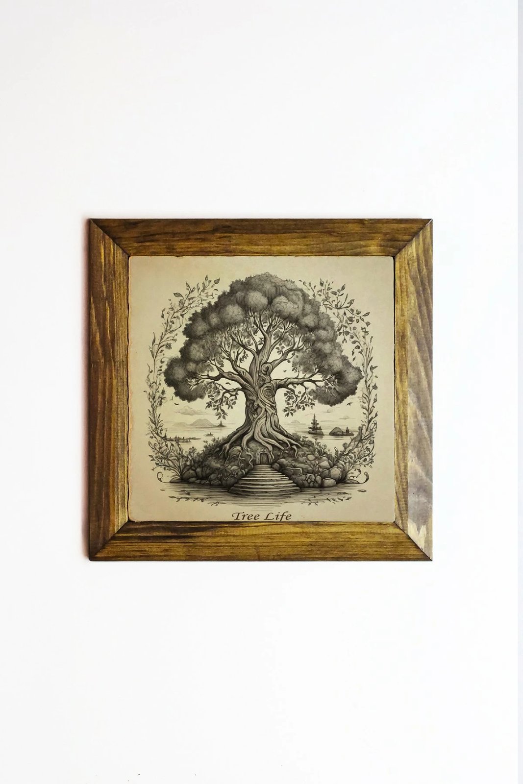 Pikturë dekorative me kornizë, Wallity, Ersytastablo1 - 16, shumëngjyrëshe, 15.5x15.5cm