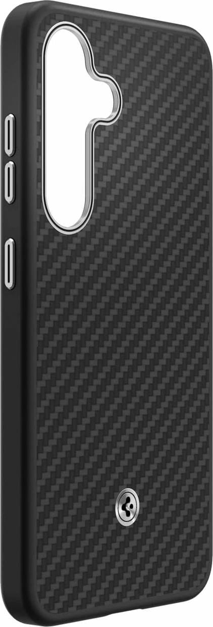 Mbështjellës Spigen Enzo Aramid GP-FPS931PGABW për Samsung Galaxy S25, MagFit, i zi