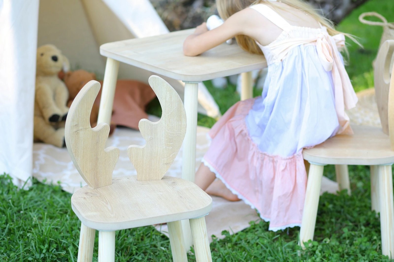 Karrige fëmijësh Hanah Home, model dreri, ngjyrë kafe