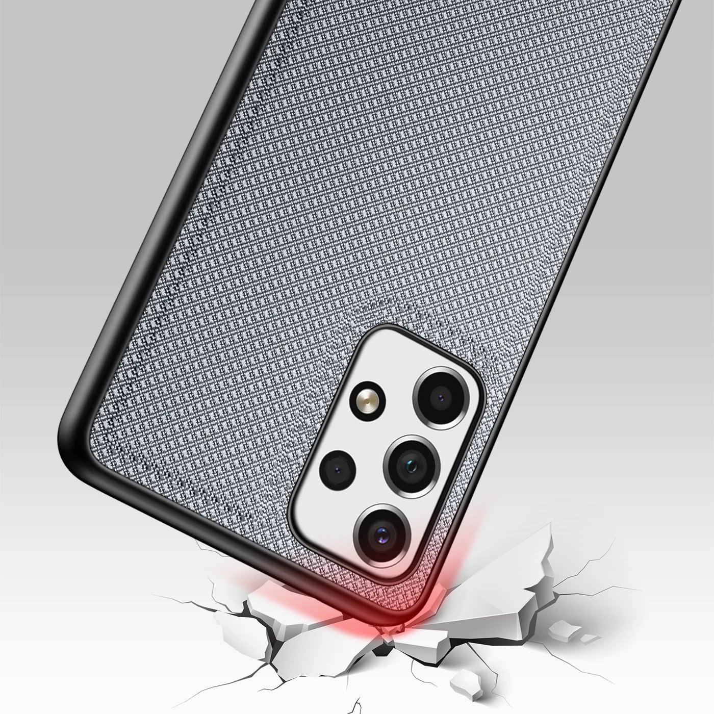Mbështjellës Dux Ducis Fino për Samsung Galaxy A73, najlon, kaltër