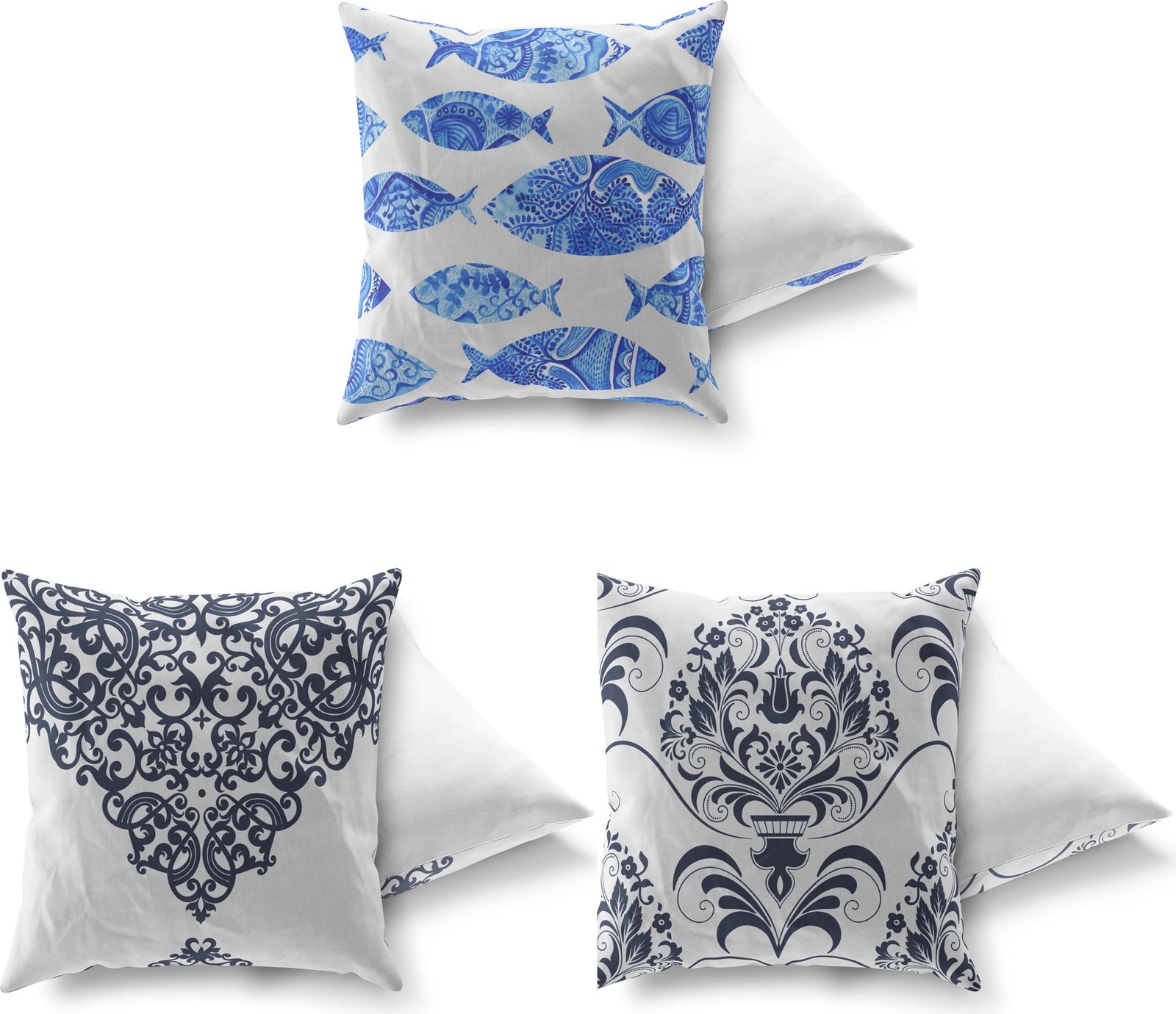 Set jastëkësh dekorativ (3 copë), Aberto Design, AC-4670-4672-4671