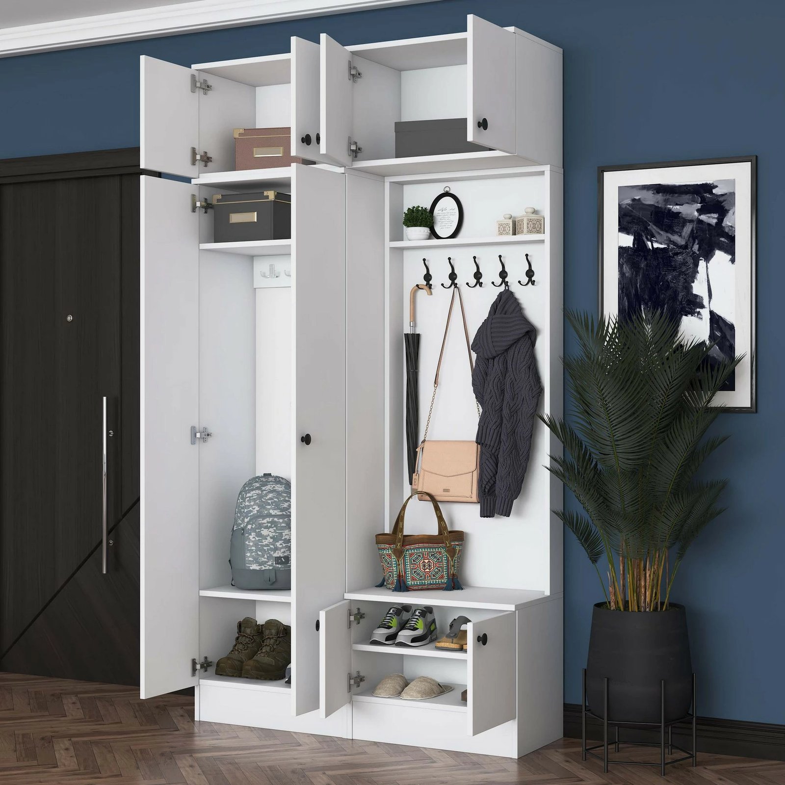 Stendë për korridor, ngjyrë e bardhë, Skye Decor, EA145 - 3841