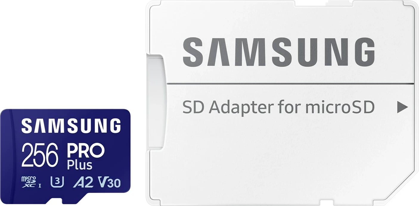Kartelë memorie Samsung PRO Plus MB-MD256SA/EU, 256 GB, microSD, Blu