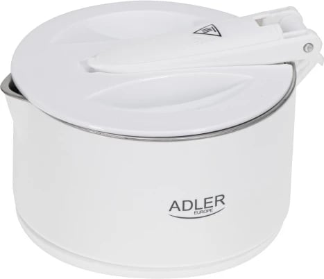 Çajnik elektrik udhëtimi silikon i palosshëm, Adler AD 1377, 0.6 L 600 W, me çantë, i bardhë