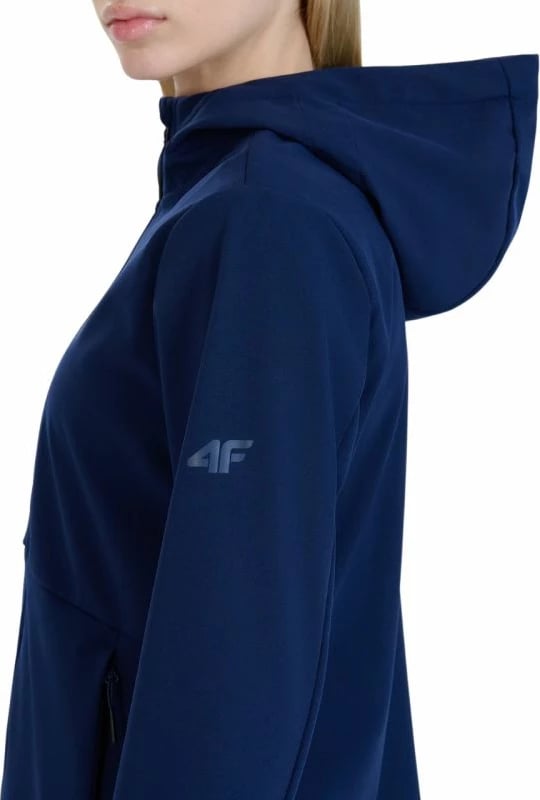 Jakne softshell 4f femra, e kaltër