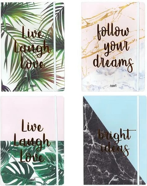 Fletore elegante NEXT 17x25cm, 2 lëndë, 80 faqe, ngjyra të ndryshme