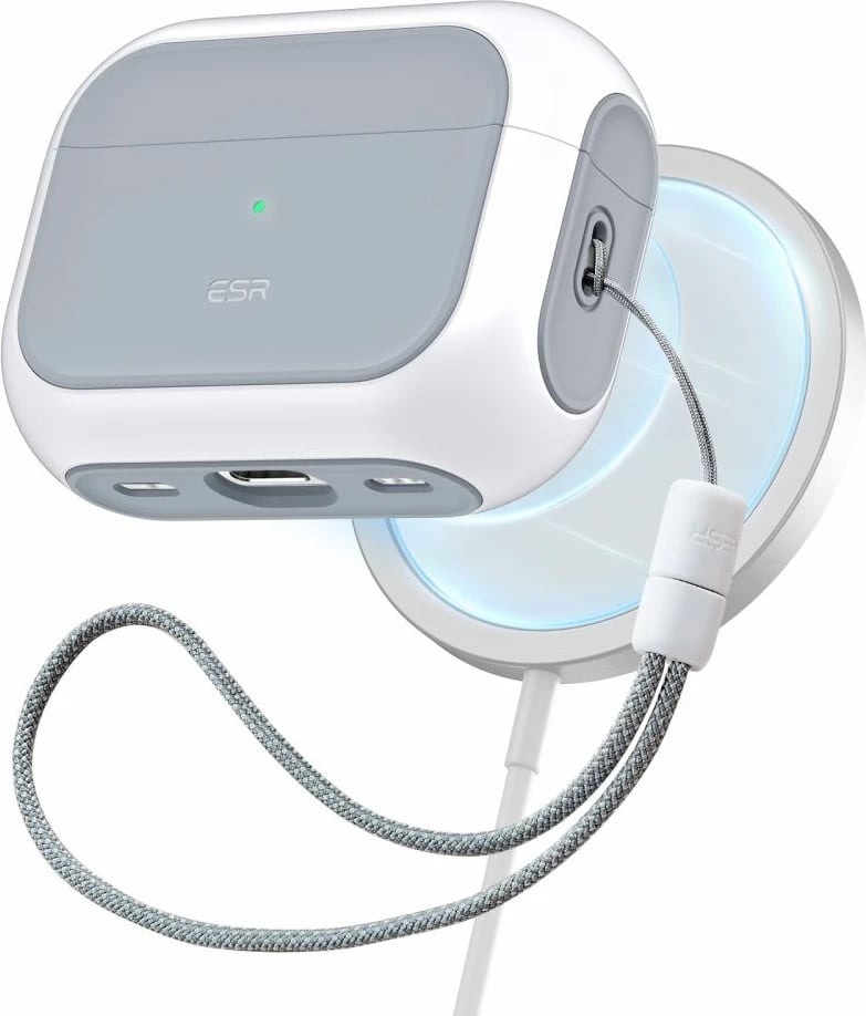 Mbështjellës ESR Orbit HaloLock me MagSafe për Apple AirPods Pro/Pro 2, Bardhë