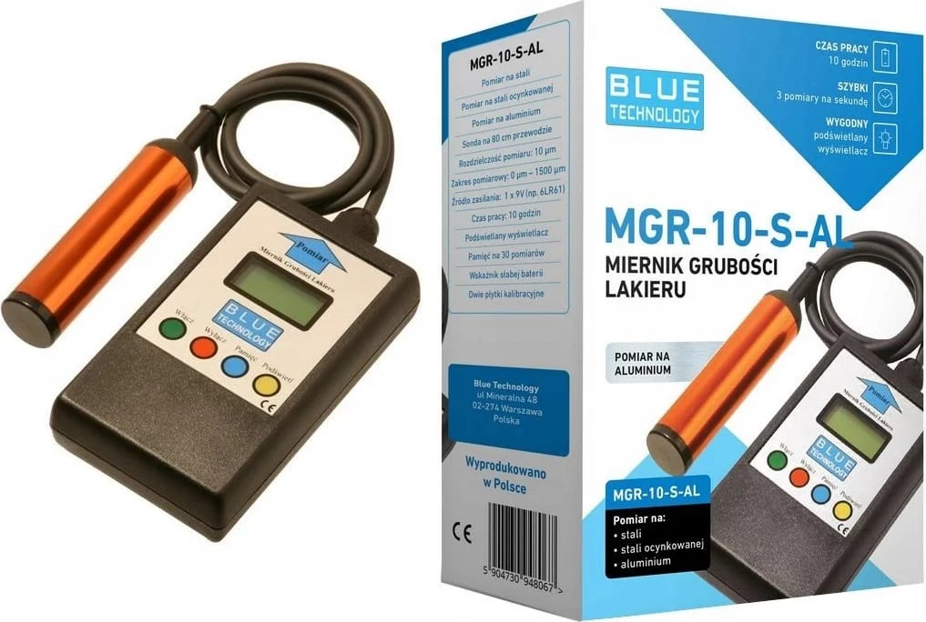 Matës trashësie boje BLUE TECHNOLOGY MGR-10-S-AL
