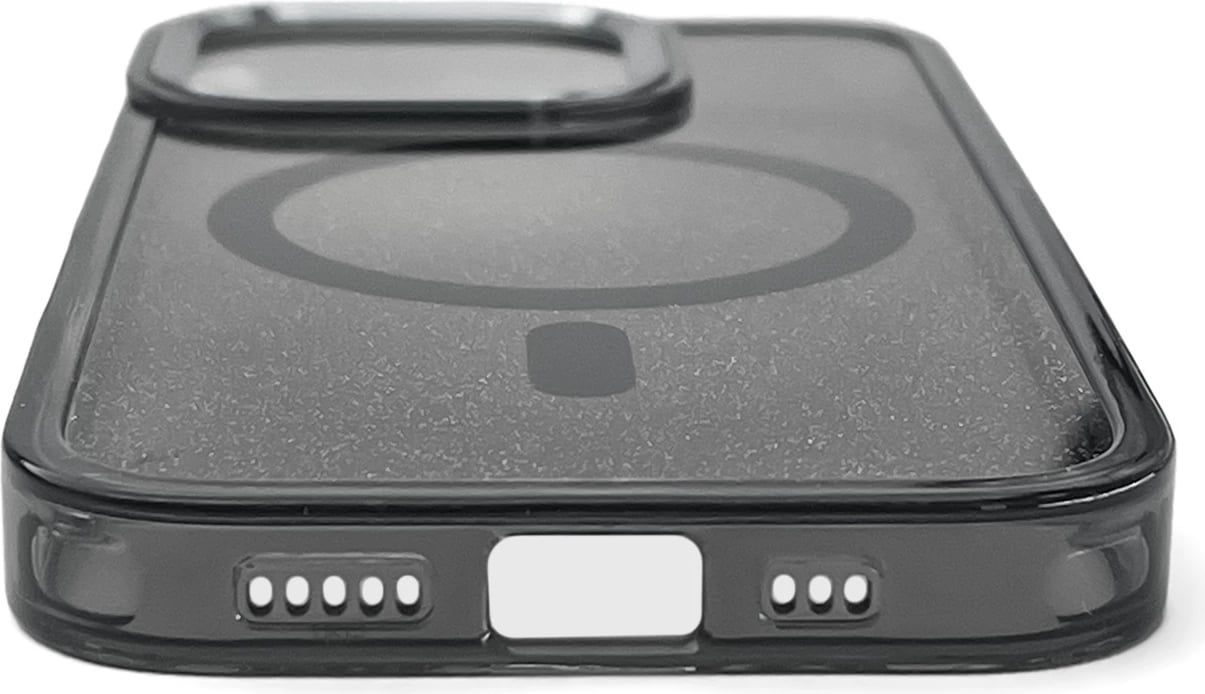 Mbështjellës Hurtel Glitter Case MagSafe për iPhone 16 Pro, i zi me shkëlqim