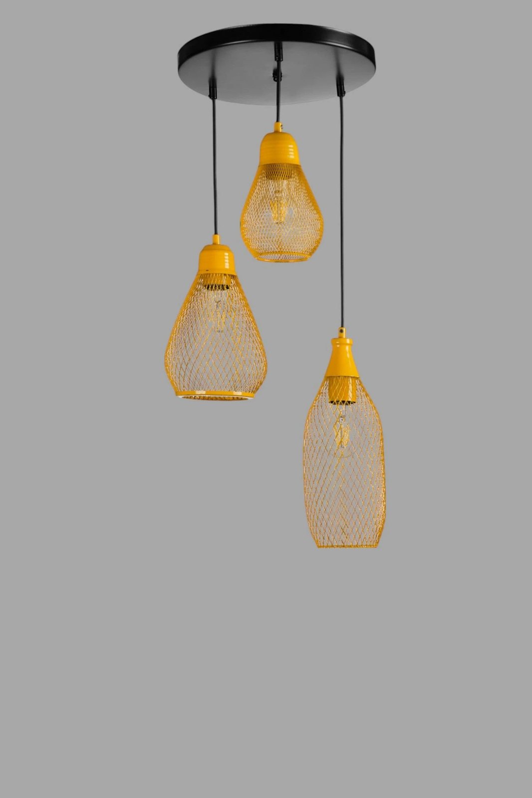 Llambë tavani Opviq, 9076-5, ngjyrë mustard dhe e zezë