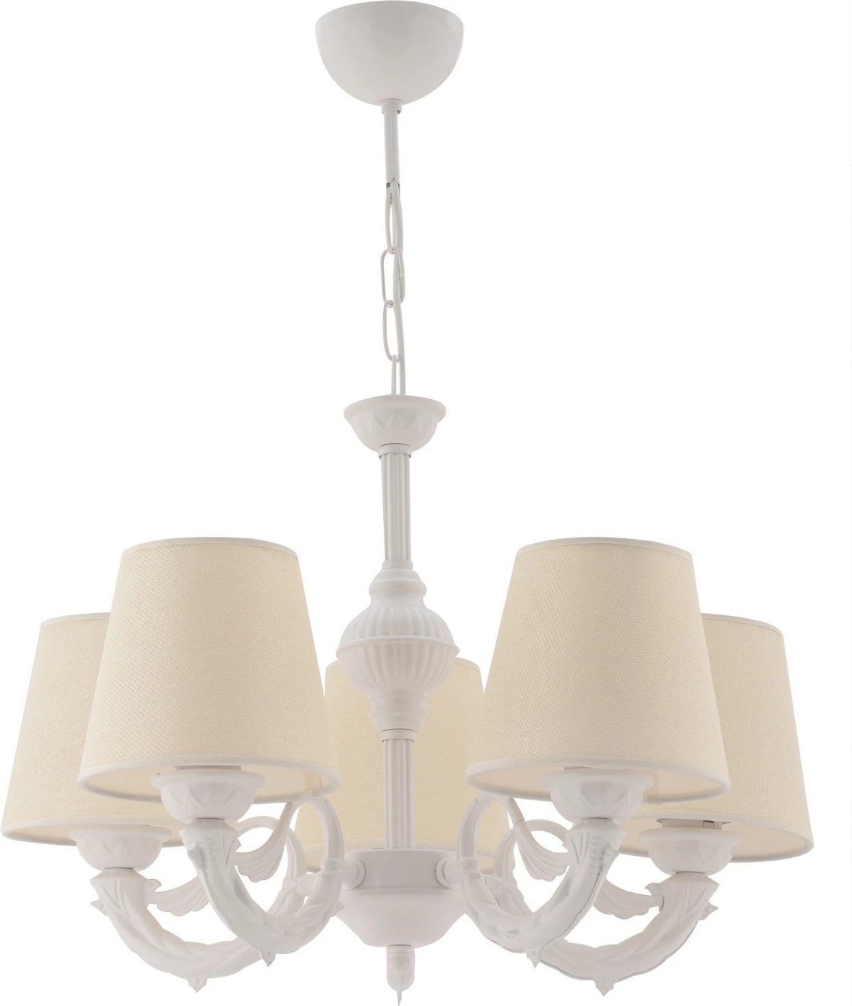 Llambadar Opviq Fiona, krem dhe bardhë