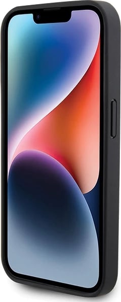 Mbështjellës BMW Leather Carbon MagSafe për iPhone 15 Pro, i zi
