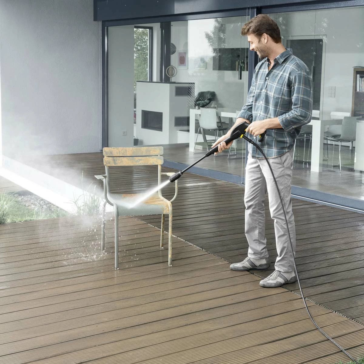 Lavapresion, Karcher, K2 Power Control *EU (1.637-600.0), 110 bar 360 l/h 1.4 kW zorrë 5 m, verdhë/zezë