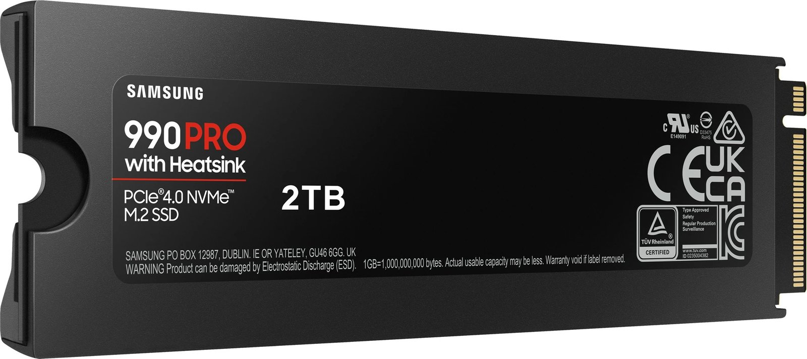SSD Samsung 990 PRO, 2 TB, M.2, 7450 MB/s