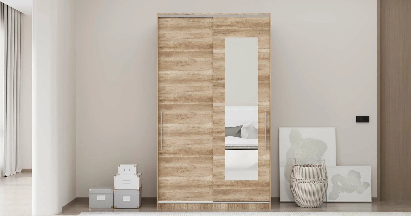 Dollap Hanah Home, Elit Plus, ngjyrë Sonoma